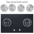 4Pcs Rotary Switches Round Knob Gas Stove Burner Oven Kitchen Parts Handles For Gas Stove.