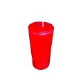 Red Colour Big Pillar candle (without perfume) weight -290 grams. 