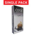 Coral- Vanilla Flavored Lubricated Condom - Single 10pcs Pack. 