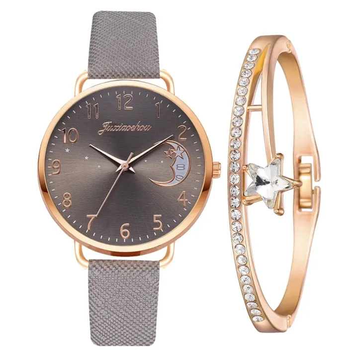 LooKeo%20Mall%20Moon%20Phase%20Ladies%20Leather%20Band%20Quartz%20Watch%20Set%20Women%20Bracelet%20Wristwatch%20Female%20Clock%20Relogio%20Mujer%20-%20Image%209