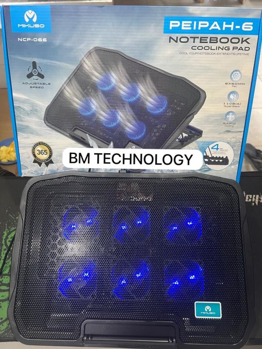 MIKUSO%20PEIPAH%206%20LED%20FANS%20SUPER%20SILENT%20NOTEBOOK%20GAMING%20COOLING%20PAD%20MODEL%20NCP-066%20-%20Image%204