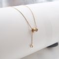 Titanium Steel Necklace Kalung Classy Gold Layer Pedant Ins Simple Minimalist Women Fashion Non faded 高级感小蛮腰钢钛项链防水不褪色. 