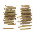 300PCS 30 Values 1/2W Carbon Film Resistors Kit 5% Metal Resistors Set 10-1M Ohm Carbon Film Resistors with Individually Labeled.