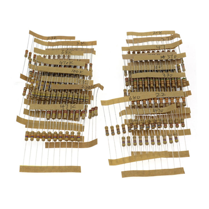 300PCS%2030%20Values%201/2W%20Carbon%20Film%20Resistors%20Kit%205%25%20Metal%20Resistors%20Set%2010-1M%20Ohm%20Carbon%20Film%20Resistors%20with%20Individually%20Labeled%20-%20Image%208