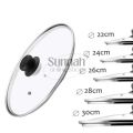 Rice cooker Replacement Glass Lid heat resistant/Tempered glass lid for pan lid/transparent glass available in different size16cm,18cm,20cm,22cm,24cm,26cm,28cm,30cm,32cm. 