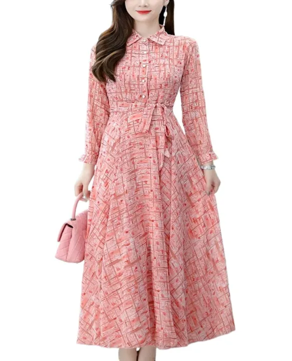 Women's%20Stylish%20Formal%20Long%20Sleeve%20Digital%20Print%20One%20Piece%20Long%20Gown%20Kurti%20-%20Image%203