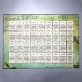 【The road to happiness Store】Grand Tableau Mat With Lenormand Card Meanings The Front Of Mat Is Printed In Color And The Back Is.