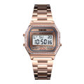 SKMEI SK1474F RoseGold Stainless Steel Digital Watch For Women - RoseGold. 