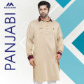 Masculine Casual Kabli Panjabi- Cream. 