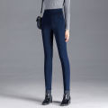 Spring and Autumn New Black plus Size Outer Wear Leggings Women's Thin Mom Pants High Waist Casual Stretch Slimming Pants.