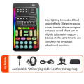 I9 Voice Changer Full Kit Multiple Audio Effect Bluetooth Live Sound Cards Ultra-Thin Portable Live Sound Card Mic Tool.