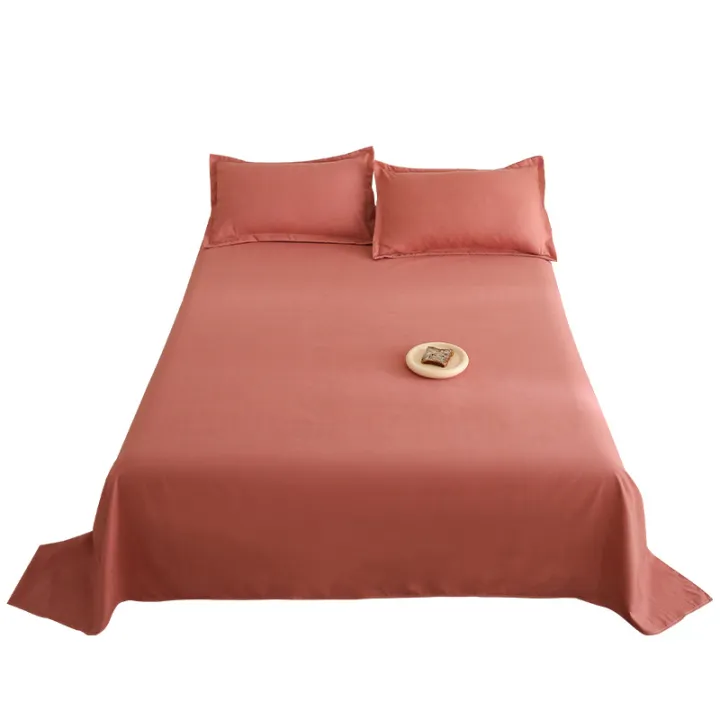 Thickened%20brushed%20bed%20sheet%20single%20piece%20solid%20color%20washed%20cotton%201.2%20meters%201.5%20meters%20modern%20simple%20single%20red%20quilt%20ins%20-%20Image%205
