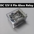 12V Thin Pin DC 12V 8 Thin Pin 10A 250VAC Glass Relay LY2 LY2NJ JQX-13F DC12V Coil Power Relay Electromagnetic Relay 8 Pins DPDT 2NO 2NC DC-12V Relay Switches.