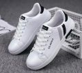 Sneakers Shoes for Men with Trendy Design Lace-up White Low Top Shoes - Classic Design - Versatile for All Seasons.