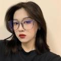 Flat mirror Anti-blue light glasses Sleek UV400 protection Transparent Ultralight sunglasses Oval frame Ultralight Oval frame eyewear for Computer users Gamers Outdoor activities Daily wear Blue light. 
