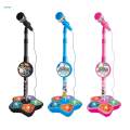 Music Sing Microphone Toy with Flashing Stage Lights Kids Microphone and Stand Girls Age 3+. 