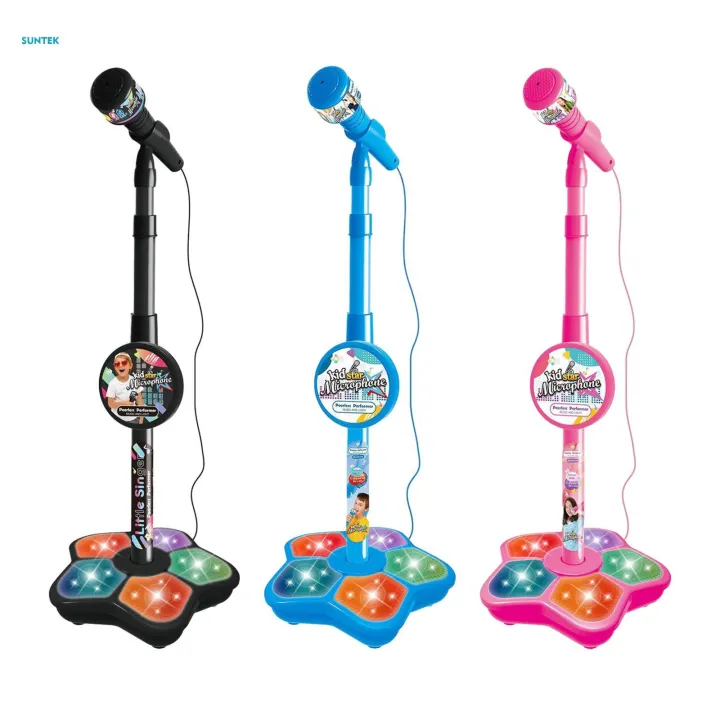 Music%20Sing%20Microphone%20Toy%20with%20Flashing%20Stage%20Lights%20Kids%20Microphone%20and%20Stand%20Girls%20Age%203+%20-%20Image%205