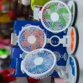 ZT 329 RECHARGEABLE TABLE FAN WITH LED LIGHT. 