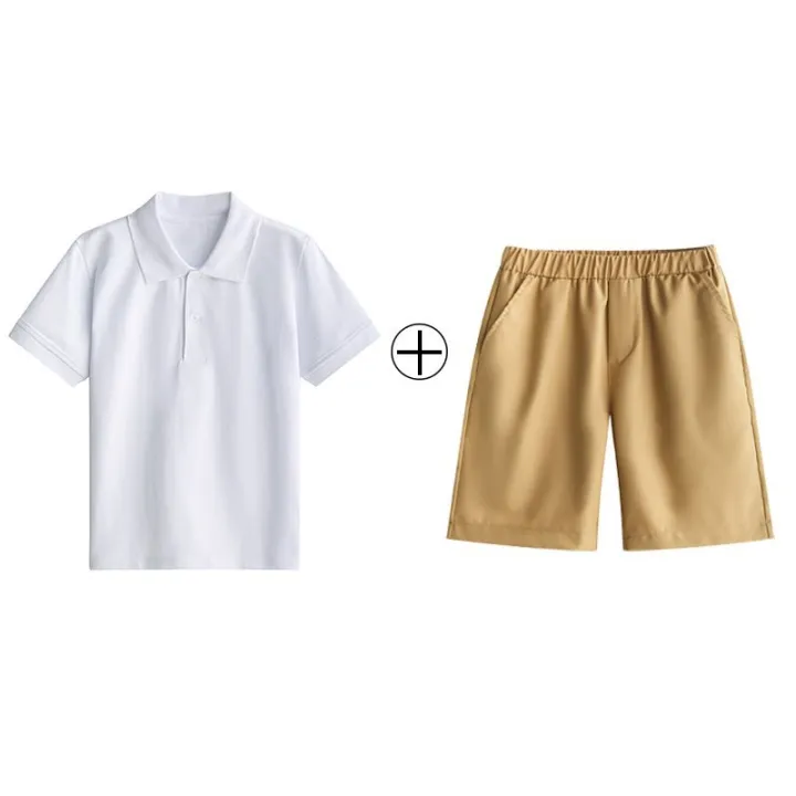 Elementary%20and%20junior%20high%20school%20students%20school%20uniforms%20summer%20clothes%20white%20t-shirts%20boys%20children's%20polo%20shirts%20short%20sleeves%20girls%20high%20school%20students%20graduation%20photo%20class%20uniforms%20-%20Image%206