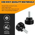 40pcs Carbon Steel Threaded Knurled Thumbscrew.