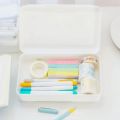 Transparent Pencil Case Plastic Pencil Box Crayon Pen Storage Box Marker Pen Case Stackable Office Supplies Box Pencil Case.