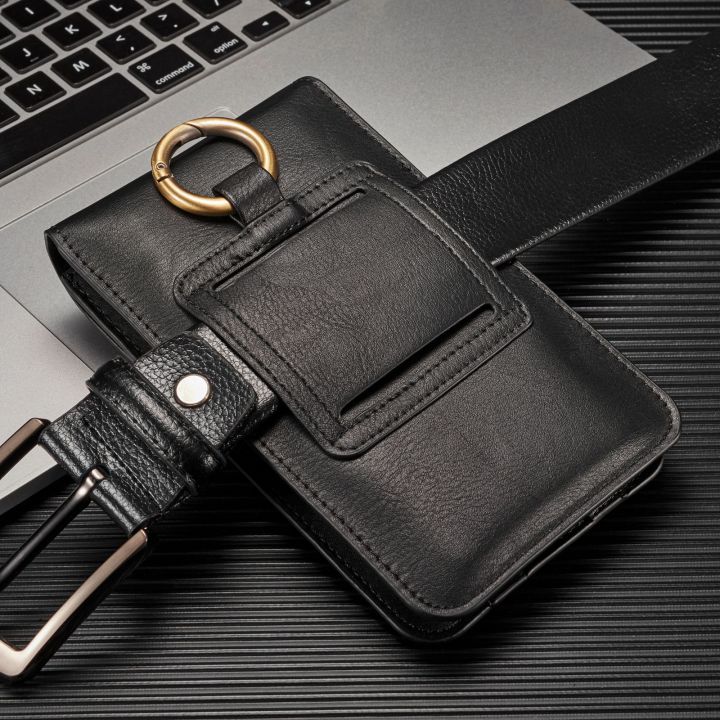 Suitable for Men's Cell Phone Belt Bag Samsung Apple Xiaomi oppovivo Sony All Sizes Mobile Phone Phone Case Male