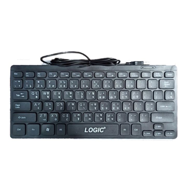 Laptop%20Mini%20Keyboard%20LOGIC/Aptech%20%20Mini%20USB%20Wired%20Keyboard%20-%20Black%20-%20Image%202