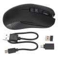 Wireless Mechanical Mouse 2.4G Rechargeable 3600DPI Ergonomic Gaming for Desktop Computer. 