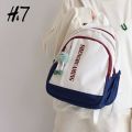 H7 New Mini Backpack Versatile College Student Small Bookbag Mori Style Mummy Bag Ladies Travel Trip Backpack.