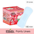 Herbalika Panty Liners - For Non Period Day 180mm - 20 Panty Liners. 