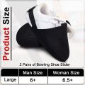 Bowling Shoe Covers 2 Pairs Bowling Shoes Slider for Women and Men. 