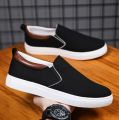 Indispensable -Black Grey Blue And Khaki Color Korean Canvas Sneakers Shoes For Men Slip On Casual Shoes - Shoe For Boys - White Shoes- Innovative. 