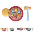 Kids Whack A Mole Game Toy Kids Pounding Toy Color Cognition Interactive with Hammer for over 3 Years Old. 