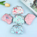 【Limited edition】 Printed Flowers Purse Hasp Wallet Small Pocket Purse Wedding Candy Bag Encounter. 