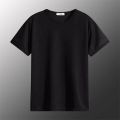 Casual Summer Short Sleeve T Shirt For Men Baggy Breathable O-Neck Solid Color Tee Tops Man Pullover T Shirts Clothing. 