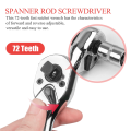 72 Teeth Ratchet Socket Wrench Mini 1/4Inch 3/8Inch Double Ended Torque Wrench Spanner Rod Screwdriver Bit Tool.