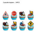 Thomas Cake Topper Thomas Train and His Friends Cupcake Toppers Birthday Decorations Kids Boy Party Favors Baby Shower Supplies. 
