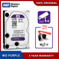 WD Purple 4TB Surveillance Internal Hard Drive Disk 3.5 64M Cache SATA III 6Gb/s 1TB 2TB 3TB HDD HD Harddisk for CCTV DVR NVR. 