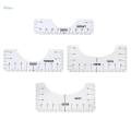 5Pc T Shirt Alignment Tool - Centering Tool Vinyl T Shirt Ruler Guide Design.