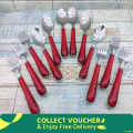 Spoon Set/ Cutlery Set/ HIGH QUALITY Stainless Steel Spoon Set 12-Pieces (Tea Spoon 6-Pieces & Fork Spoon 6-Pieces).