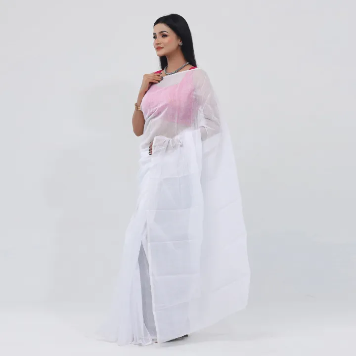 Japanese%20Half%20Silk%20Saree%20for%20Women%20-%20White%20Color%20Flat%20Muslin%20Saree%20-%20Suitable%20for%20Any%20Season%20-%20Image%202