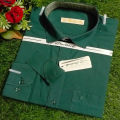 PREMIUM Quality Bottol Green 100% Cotton Fabrics Full Sleeve Casual Shirt, Formal Shirt, Solid color for Men. 