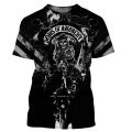 New Trendy Sons of Anarchy 3D Printed T Shirts Mens Womens Harajuku Style Streetwear Summer Tops.