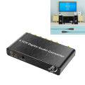 New 5.1CH Digital Audio Converter SPDIF Input To 5.1 Channel Audio Digital Sound Decoder Converter Compatible For DOLBY Decoding.