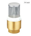 3/4'' Brass Foot Check Valve Non Return with Stainless Strainer for Pump.