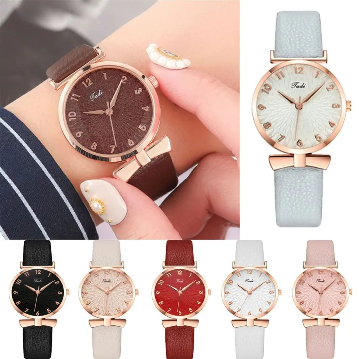 Elegant%20Classic%20Petal%20Pattern%20Luxury%20Leather%20Strap%20Ladies%20Quartz%20Watch%20Women%20Wristwatch%20Bracelet%20Wrist%20-%20Image%204