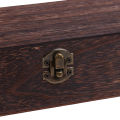 Retro Jewelry Box Desktop Wood Clamshell Storage Hand Decoration Wooden Box.