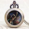 Classic Pocket Watch Loki Ragnarok Game Adventure Mythology Quartz Men Chain P1176. 