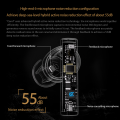 KZ Carol ANC True Wireless Earphone 55dB Active Noise Canceling TWS Headphone 6 Mics AI HD Call Bluetooth 5.3 HiFi in-Ear Earbud.