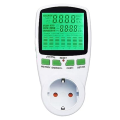 1 PCS Plug Electricity Usage Monitor Energy Monitor with LCD Display for Solar System/PV System EU Plug. 